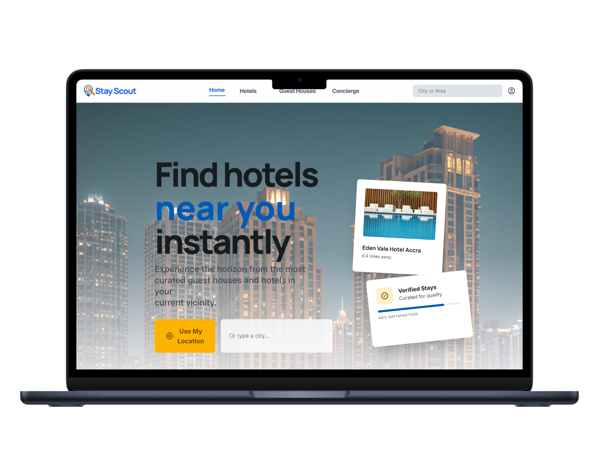 Stay Scout App UI Design Showcase 1