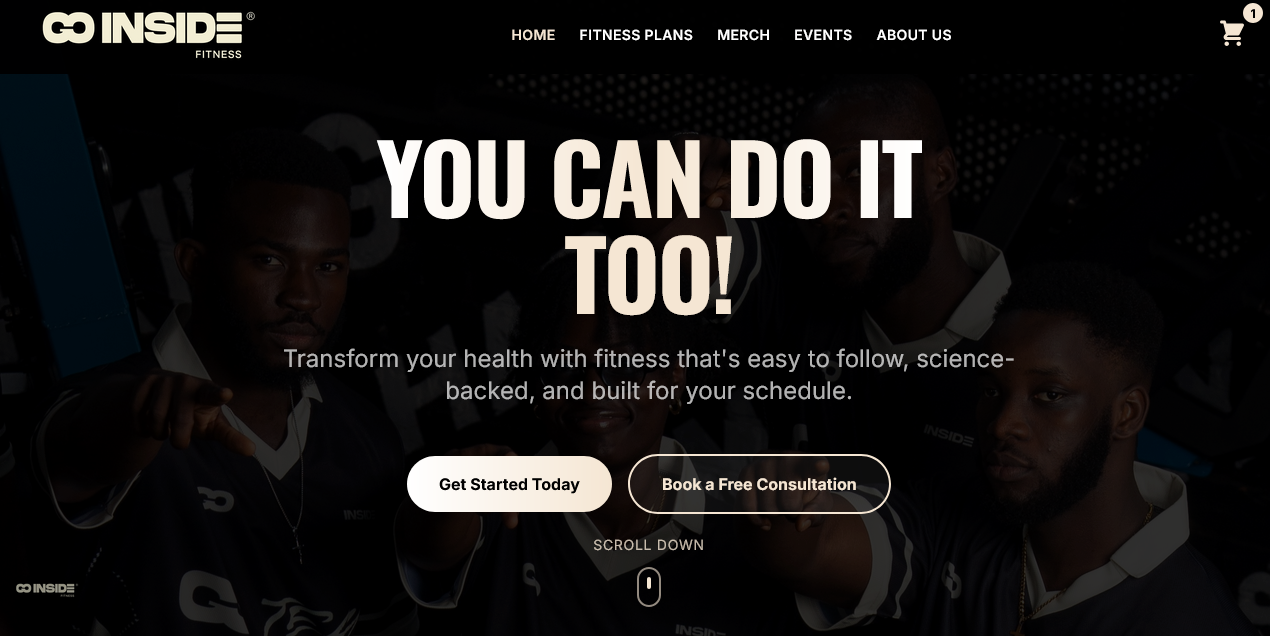 E-Commerce Platform Rebuild for Go Inside Fitness